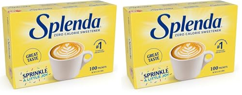 SPLENDA Zero Calorie Sweetener, 100 Count (Pack of 2)