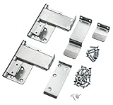 Tandem Door Hinge Set - Soft Close Cabinet Hinges for Dust-Free Hanging Storage - Easily Reversible Heavy Duty Hinges - Ideal Cabinet Hardware Solution for Neatly Organized Door Panels