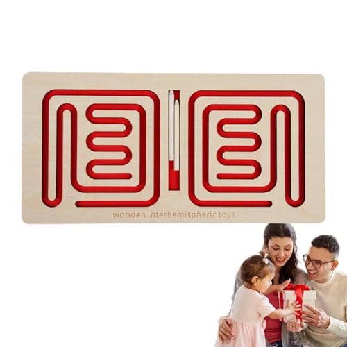 左脳と右脳のトレーニングおもちゃ - 幼児用木製学習玩具,ロジック教育パズル、子供の左右脳開発ツールおもちゃ