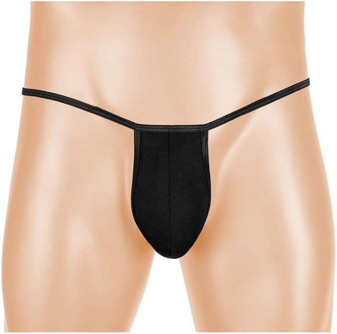 2 Pairs Banana Hammock - Mens Thong Men Jockstrap Mesh Low Waist Comfortable Thongs Briefs Black3