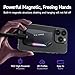 500GB Magnetic Portable SSD,2050MB/s Type-C USB 3.2 Gen 2x2 External SSD,4K ProRes Record and Store,Aluminum alloy,RGB Touch Lighting,External Solid State Drive for iPhone15/16/Android/PC/Mac -PS2200