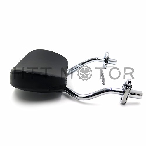 HTTMT MT501-007+T- Chrome Detachable SissyBar Pad Backrest Compatible with Harley FLRT Freewheeler 2015-2020 - Thumbnail 3