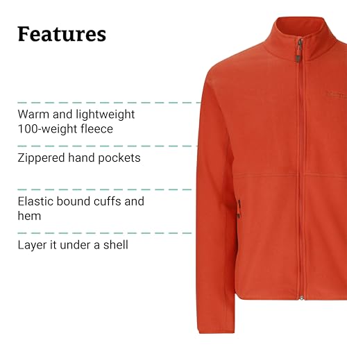Image of MARMOT Men's Rocklin Full-Zip Jacket - Classic, Warm, Lightweight 100-Weight Fleece Layer