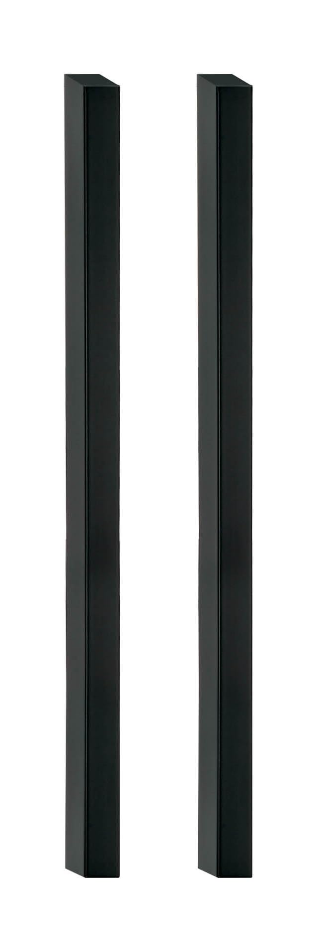 PORTE ITALIANE, Maniglie Adesive Acciaio Inox Nere per Porte Scorrevoli in Vetro – Maniglioni con Adesivo 3M Hard Senza Fori, Facili da Applicare e Resistenti - Coppia Lunghezza 30 cm
