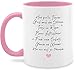 Tasse Tassen 325ml - Motivation - Hab gro&szlig;e Tr&auml;ume I Dankesch&ouml;n Geburtstag Weihnachten Kinder Geschenkidee - 325 ml - Rosa - motivationsspr&uuml;chen traum kaffee mutmacher w&uuml;nsche mit geschenk