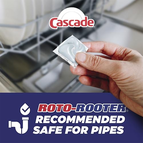 Cascade Free & Clear Dishwasher Pods, Dishwasher Detergent, Dish Detergent Soap, Unscented, 62ct - image 9