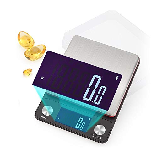 Zerodis �d�q�X�P�[���|�X�e�����X�\�ʂ̍����x���@�\�f�W�^���X�P�[��5kg/0.1g�L�b�`���p�r�ɍœK�����d�͒����ԑҋ@�\USB�[�d