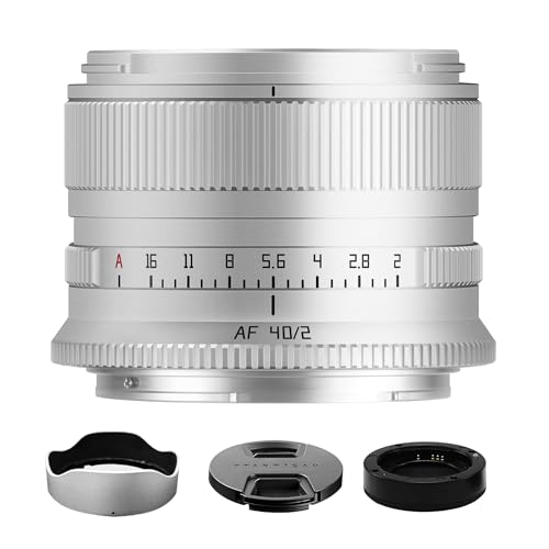 TTArtisan 40mm F2 ����a�����Y �t���t���[���I�[�g�t�H�[�J�X�����Y �~���[���X�p ���i/�|�[�g���[�g�B�e�Ή� �P�œ_�����Y (�V���o�[, Z-�}�E���g�p)
