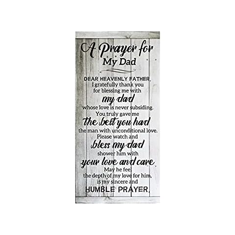 Homazing Dad Wood Plaque - Rustic Wood Decorative Sign with Sayings, Unique Gift for Dad, Dad Birthday Gifts, from Son Daughter Cover