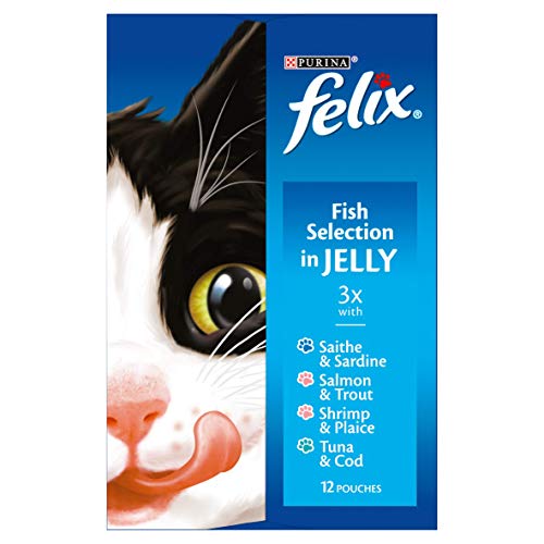 Felix Cat Pouches Fish In Jelly 100g (48 Pouches) - Image 16