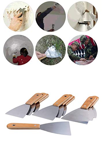10Pcs Putty Tool 4Inch Drywall Taping Chisel Set Flexible Scraper (1.5Inch) #TOP6