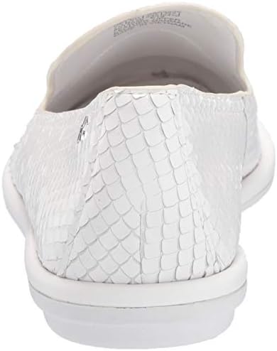 Calvin Klein Women's ISSA Loafer Flat, White Snake, 11 M M US | Image 2