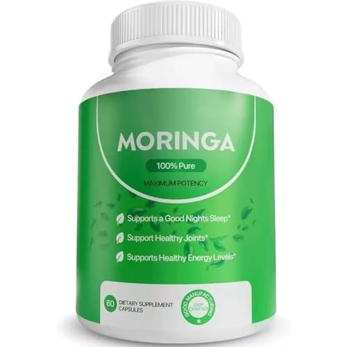 eqjrpo Moringa Organica - Supporta Energia, Pelle, Capelli, Immunità e Salute Intestinale |