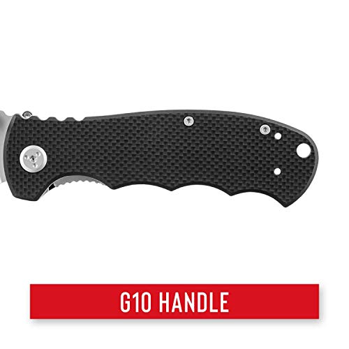 Coast - 20073 Dx357 Double Lock Folding Knife With 3.5" Serrated Stainless Steel Blade #TOP4