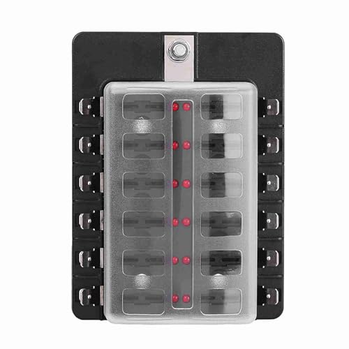 Boîte à fusibles 12 voies bloc ATO ATC support circuit 12V 24V terminal PC auto