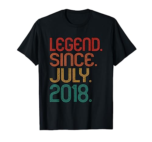 Legend Since July 2018 Years Old Birthday 2018 Ideas Vintage T-Shirt