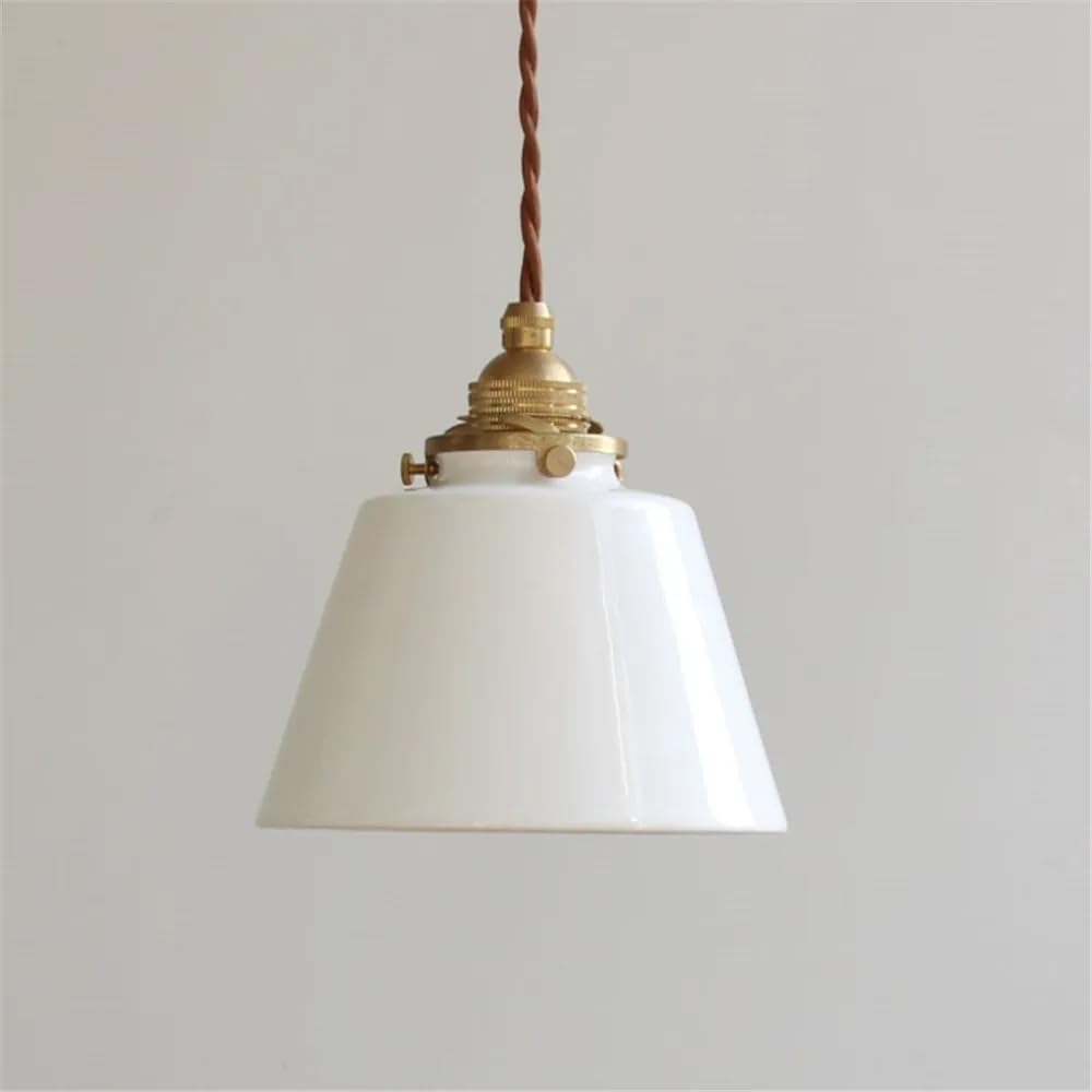 Lampe à suspension îlot de cuisine verre vert style entrepôt rustique