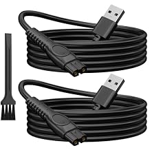 5V USB Shaver Charger Fit for Philips Norelco One Blade Series 3000 5000 7000 QP2724 QP2834 QP1924 MG5910 MG7910 MG9510 Electric Trimmer Razor with Cleaning Brush