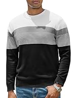 2 in 1 Blend Cotton: This men’s striped crew neck jumper is made from a premium 70% cotton and 30% acrylic fabric blend, combining the best of both materials. The cotton provides a soft, skin-friendly feel, while the acrylic adds excellent durability...