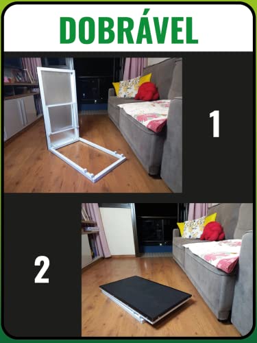 Rampa para Pets com Piso de Borracha Antiderrapante