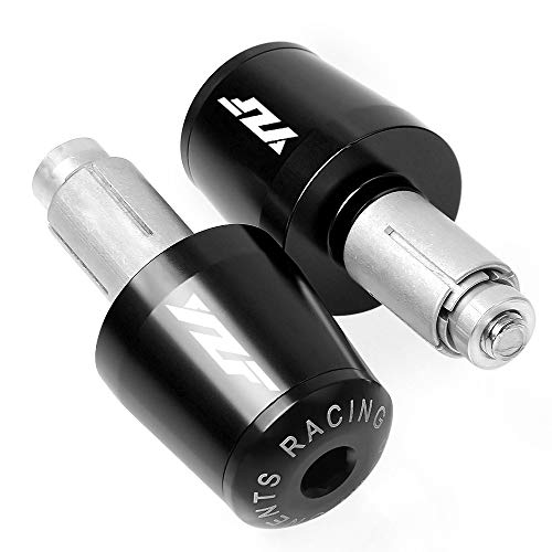 Extremos de barra de manillar mecanizados en negro para renovar la estética de Yamaha YZF R25 2