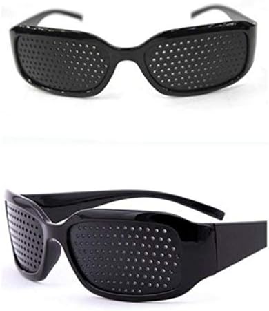2019 Black Unisex Vision Care Pin Eye Small hole Eyeglasses hole Glasses Eye Exercise Eyesight Improve Plastic Natural Healing