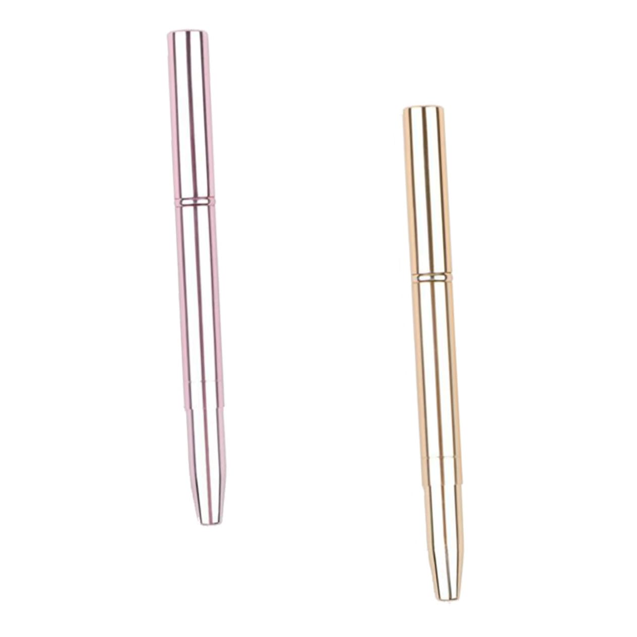 Mikinona Skin-friendly Lip Brush Dual-ended Makeup Brush Portable Lipstick Applicator