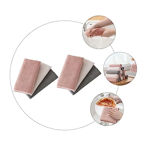 Paño de cocina de microfibra absorbente con función de plumero para vajilla y polvo 6