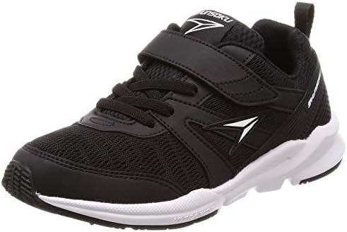 （19:30時点） [シュンソク] スニーカー キッズ 男の子 女の子 子供靴 幅広 軽量 15~25cm 3E 2E SJJ 6380 6390 6400 6410 6420 9570 9580 ブラック(マジック) 25.0 cm