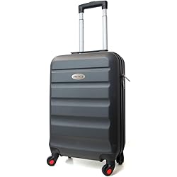 PRIVATA Trolley ABS Navy Red Wheels 48CM (Gris)