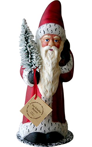 Alexander Taron Importer 11-204 Schaller Paper Mache Candy Container, Santa