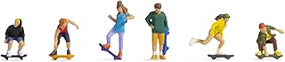 Noch 15889 HO Scale 1:87 Figures: Skateboarders - New 2023