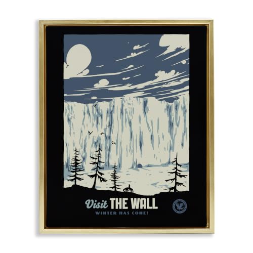 'Winter Has Come Fantasy Landscape'| Floating Frame Canvas Art
