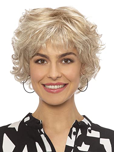 trendhair Perücke Lillith aus hochwertigem Kunsthaar, wirkt wie Echthaar, in Naturweiß, Nacken dunkler Cover