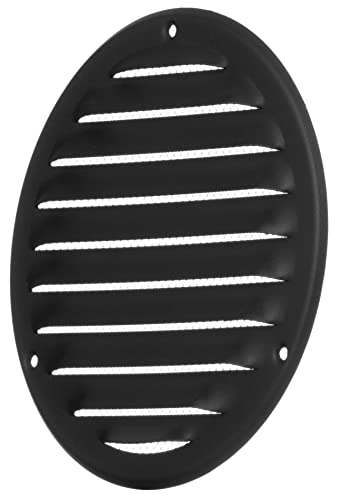 LIRAST 125mm Vent Cover Anthracitel, 5 inch Wall Vent Cover with Insect Mesh, Round Ceiling Soffit Vents, External Vent Cover - Image 3