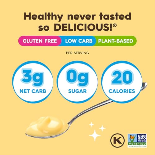 Image of Simply Desserts Banana Instant Pudding, Sugar-Free, 12-Pack - Healthy Dessert, Keto Snacks, Vegan & Diabetic-Friendly, Kosher, 1.7 Oz Ea