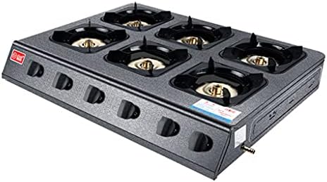 Gas Cooktop Commercial Low-Pressure Liquefied Gas Stoves, Powerful Direct Fire Gas Hob Stovetop(8 burners) ()