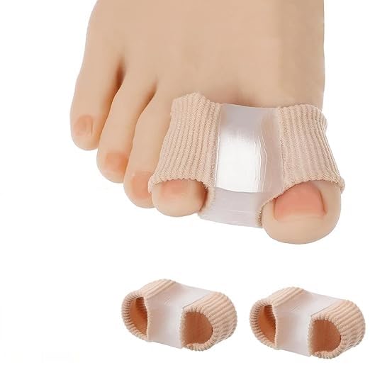 Image of Bunion Corrector(2PCS), Toe Separators for Women And Men,Bunion Corrector Relief for Men,Hammer Big Toe Straightener for Overlapping Toe, Relieve Foot Pain, Hallux Valgus Separator with 2 Loops(2, L)