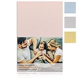 HAUTFREUNDLICH & ATMUNGSAKTIV: Unsere Jersey Stoffe der Baby und Kinder Spannbettlaken sind weich und ideal für die Babybettausstattung und Kinderbettausstattung. Außerdem sind sie dehnbar von 60x120 cm zu 70x140 cm und mit den natürlichen Eigenschaften der reinen Baumwolle saugfähig und atmungsaktiv. All das trägt zu einem erholsamen Schlaf Ihres Kindes bei.