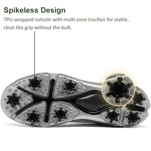 Image of ULTIANT Mens Golf Shoes Traditions Spikeless Size 7.5-14