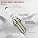 SYKRSS Set of 4 Ignition Coil Pack UF716 and Iridium Spark Plugs LFER7BHX Compatible with Audi A3 A4 A5 A6 TT Q5 Q7 S3 S4 Compatible with Volkswagen Beetle Golf Jetta Passat Replace UF765 UF771