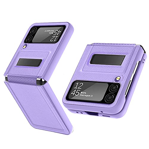 Protection charnière Samsung Z Flip 3 coque lavande avec béquille