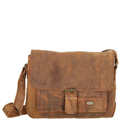 Messenger en cuir Harold's Antik 32 cm avec compartiment PC