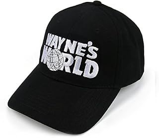 Nofonda Wayne's World Embroidered Adult Unisex Leisure Baseball Cap Hat (Black)(Size: One Size)