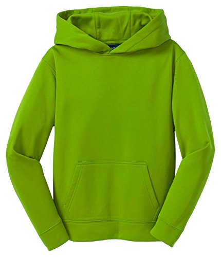 Sport Youth Wick Fleece Hooded Pullover>XL Lime Shock YST244
