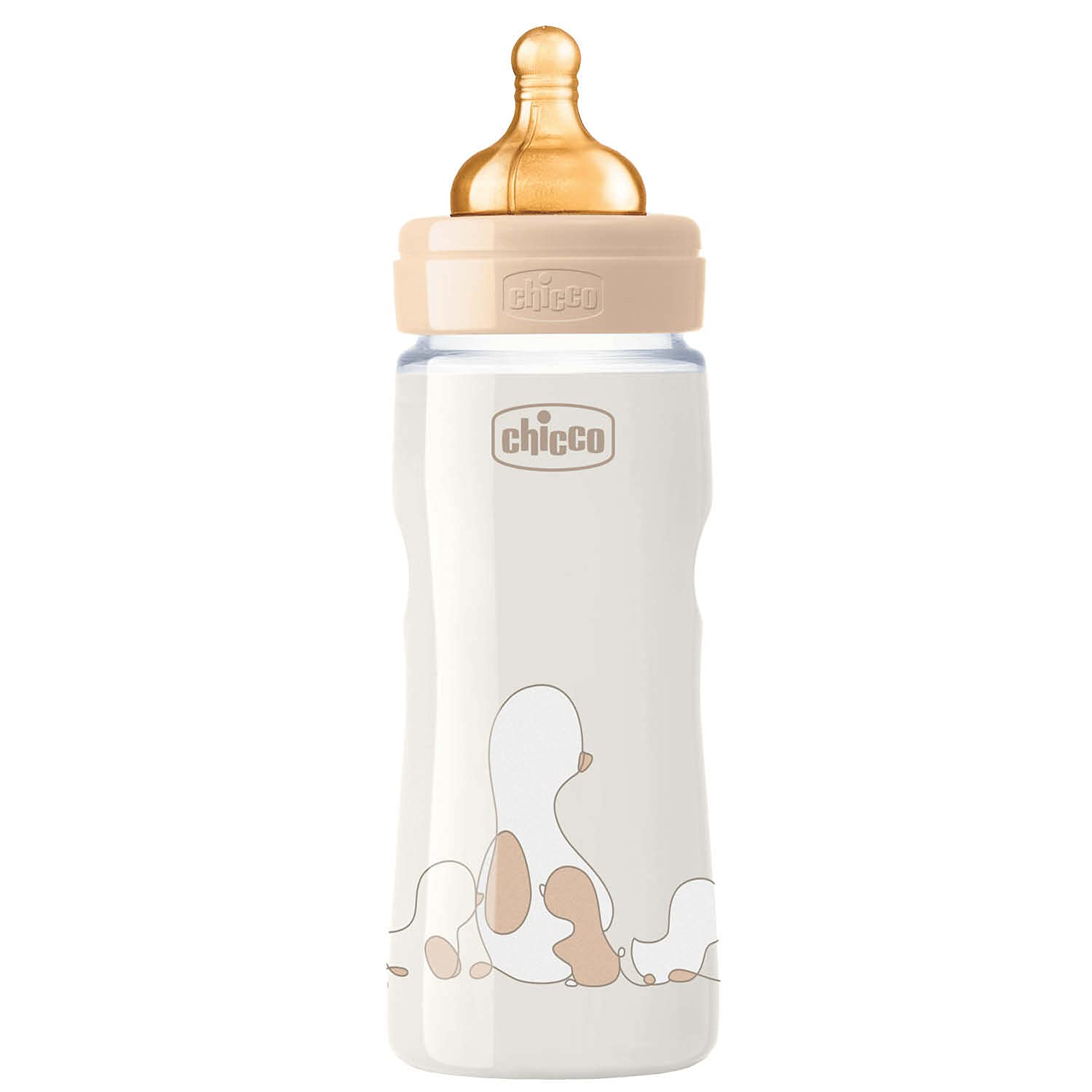 Chicco Original Touch Biberon, Neutro, Flusso Regolabile, Beige, 330 ml