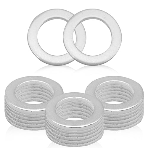 Image of 20PCS M14 Drain Plug Gasket Aluminum Engine Oil Crush Washers Replacement for Acura 94109-14000