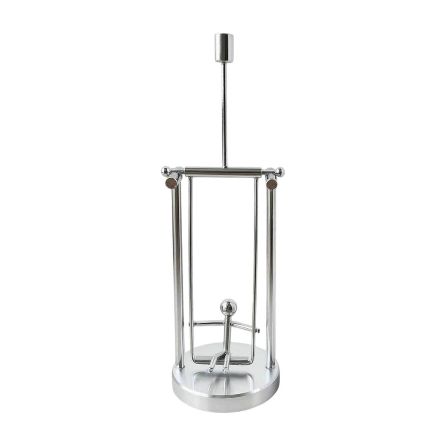 Gentle Tap Activated Swinging Balance Aluminum Base Manual Balancing Decoration Silver Lustrous Finish Balance Electroplated Iron, 6-19cm-image-8