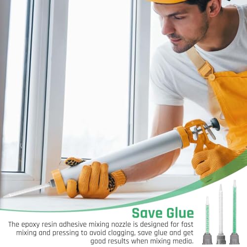 12 Stück Statikmischer Mischdüse für 2k Kleber, Statikmischer Mischerdüsen 1:1 Mischerspitzen Kunststoffkleber Mischrohr für Kunststoffkleber Zweikomponentenkleber 2k Kleber Pistole Rohrstrom