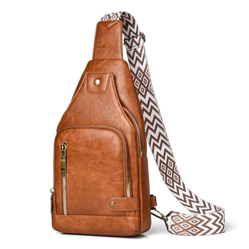 Sling bag imperméable en cuir pour libérer vos poches encombrées